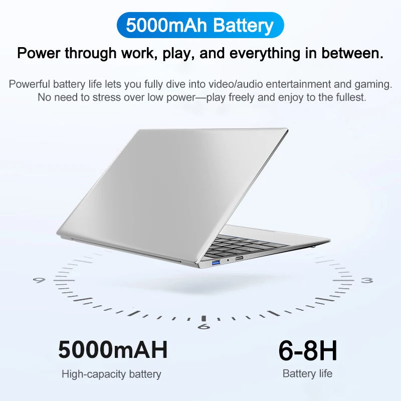 LENO HOT Ultra Slim 14.1" Laptop 32GB 2TB Windows 11 Intel Core i7 8650U Gaming Computer PC Gamer office Notebook 1920*1080 HD