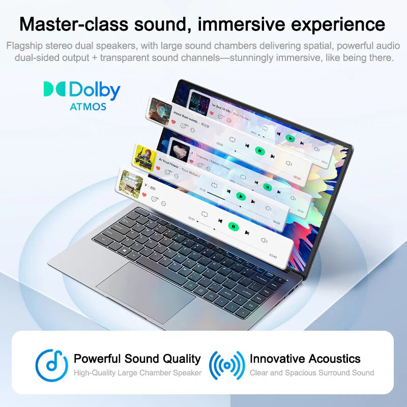 LENO HOT Ultra Slim 14.1" Laptop 32GB 2TB Windows 11 Intel Core i7 8650U Gaming Computer PC Gamer office Notebook 1920*1080 HD